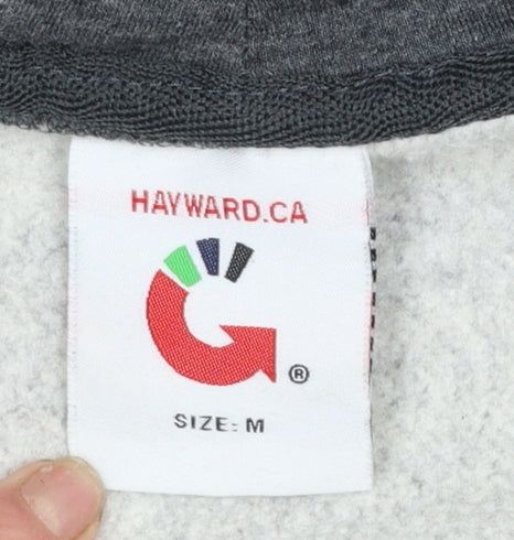 Mens UK Size M Hayward.CA Grey Full Zip Hoodie