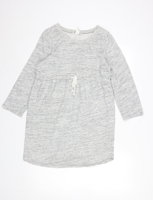 Womens UK Size 12 H&M Grey Tunic Sweatshirt