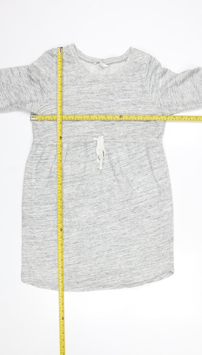 Womens UK Size 12 H&M Grey Tunic Sweatshirt