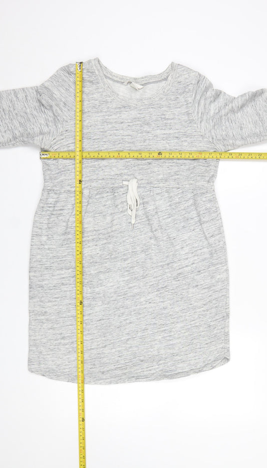 Womens UK Size 12 H&M Grey Tunic Sweatshirt