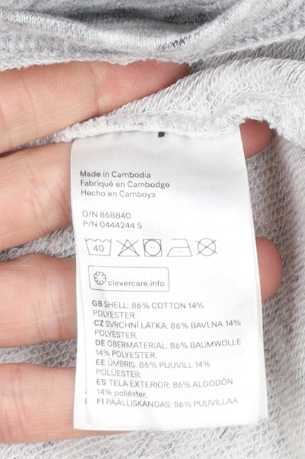 Womens UK Size 12 H&M Grey Tunic Sweatshirt