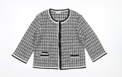 Womens UK Size M Wallis Grey Cardigan Jumper