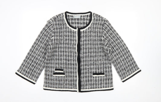 Womens UK Size M Wallis Grey Cardigan Jumper