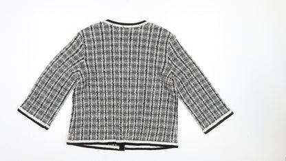 Womens UK Size M Wallis Grey Cardigan Jumper