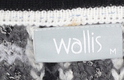 Womens UK Size M Wallis Grey Cardigan Jumper