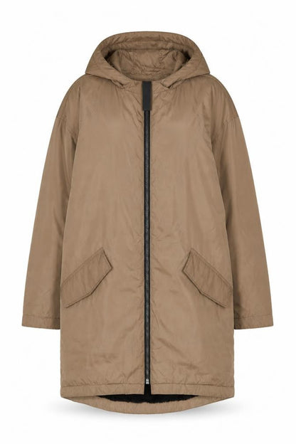 Womens UK Size 12 ASOS Brown Parka Coat