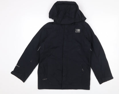 Boys UK Size 11-12 Years Karrimor Black Rain Coat
