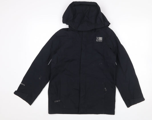 Boys UK Size 11-12 Years Karrimor Black Rain Coat