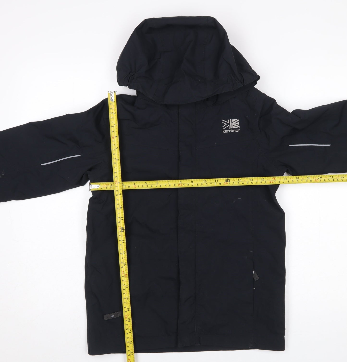 Boys UK Size 11-12 Years Karrimor Black Rain Coat