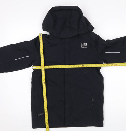 Boys UK Size 11-12 Years Karrimor Black Rain Coat