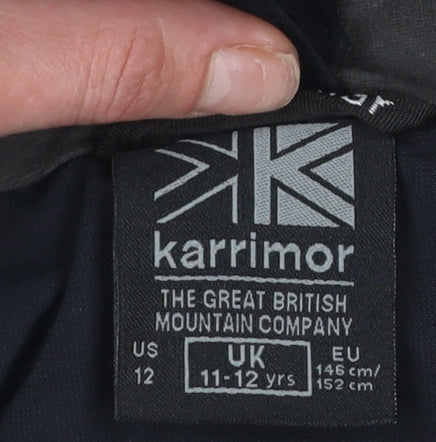 Boys UK Size 11-12 Years Karrimor Black Rain Coat