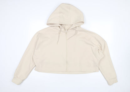 Womens UK Size L Kappa Beige Full Zip Hoodie