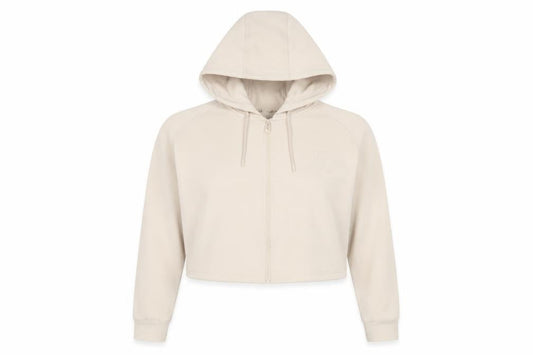 Womens UK Size L Kappa Beige Full Zip Hoodie