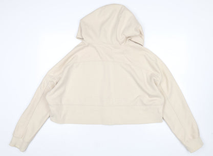 Womens UK Size L Kappa Beige Full Zip Hoodie