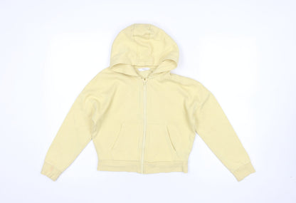 Girls UK Size 9-10 Years Marks and Spencer Yellow Full Zip Hoodie