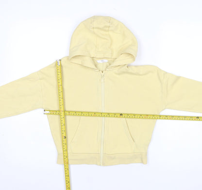 Girls UK Size 9-10 Years Marks and Spencer Yellow Full Zip Hoodie