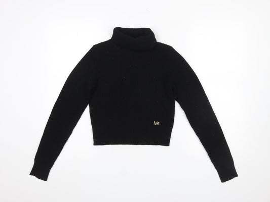 Womens UK Size 2XS Michael Kors Black Pullover Jumper