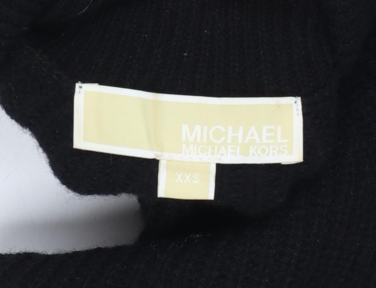 Womens UK Size 2XS Michael Kors Black Pullover Jumper
