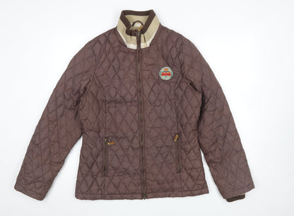 Womens UK Size L Horseware Ireland Brown Quilted Coat