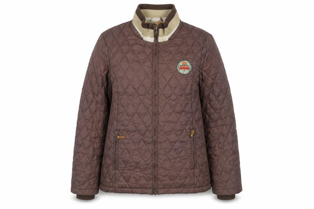 Womens UK Size L Horseware Ireland Brown Quilted Coat