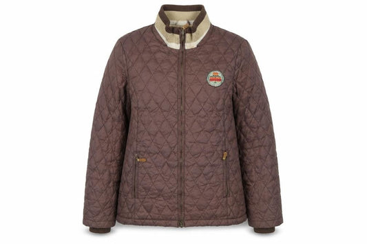 Womens UK Size L Horseware Ireland Brown Quilted Coat