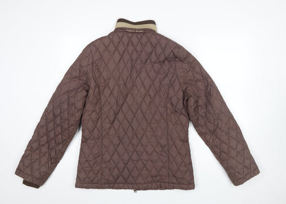 Womens UK Size L Horseware Ireland Brown Quilted Coat