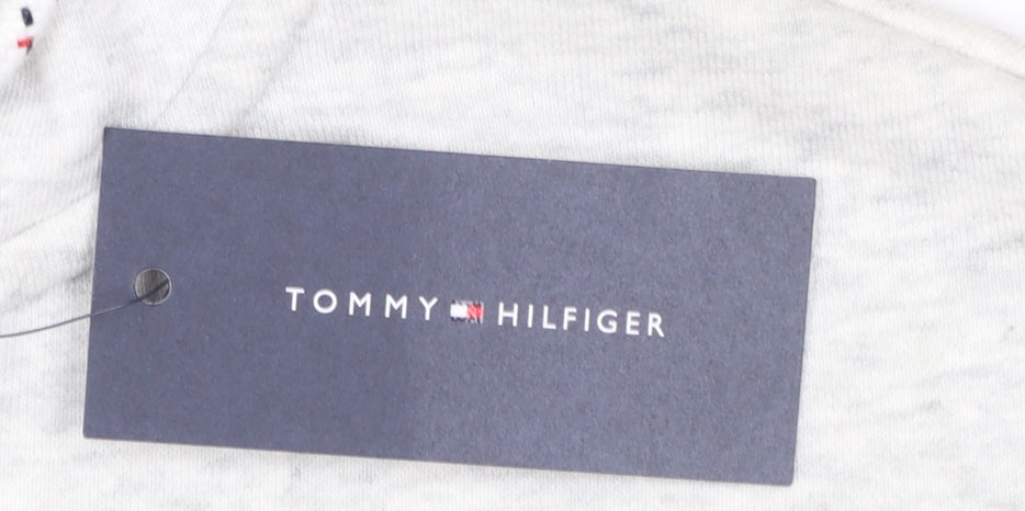 Womens UK Size 2XS Tommy Hilfiger Grey Full Zip Hoodie