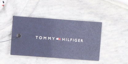 Womens UK Size 2XS Tommy Hilfiger Grey Full Zip Hoodie