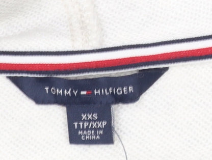 Womens UK Size 2XS Tommy Hilfiger Grey Full Zip Hoodie