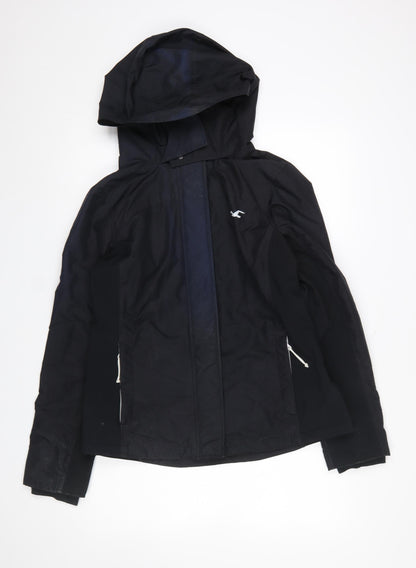 Boys UK Size XL Hollister Black Windbreaker Coat