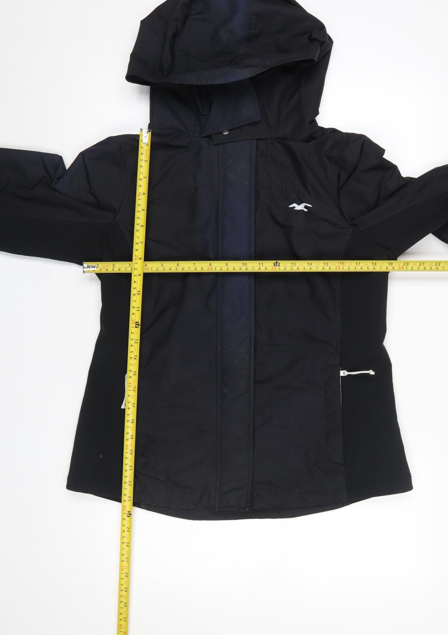 Boys UK Size XL Hollister Black Windbreaker Coat