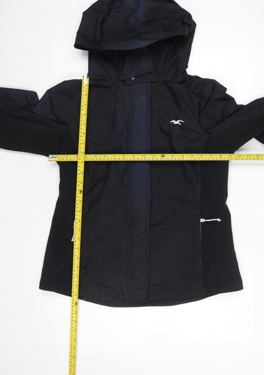 Boys UK Size XL Hollister Black Windbreaker Coat