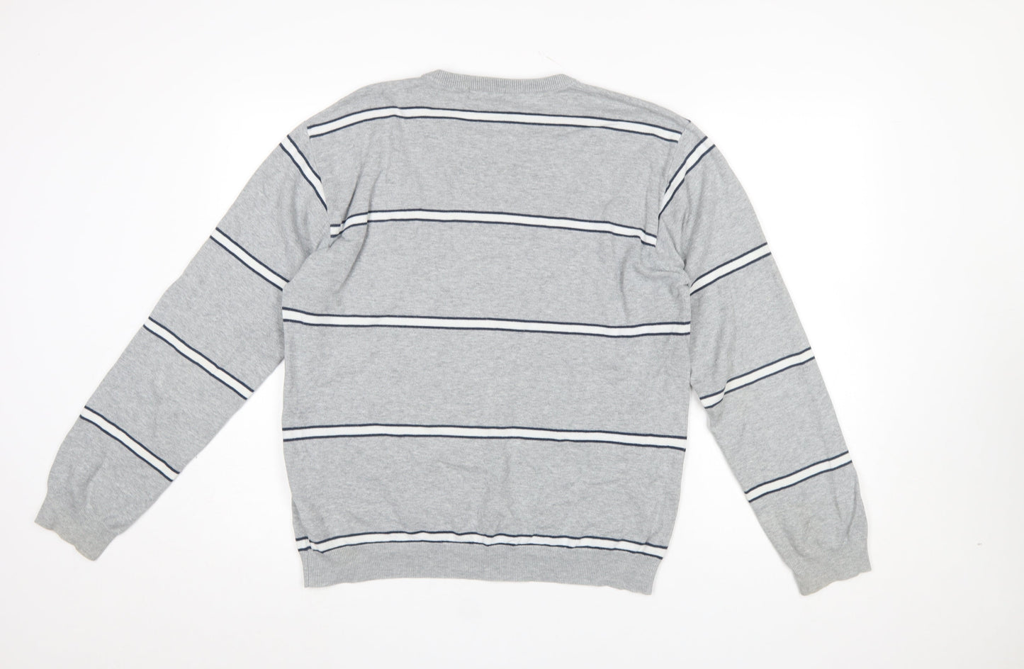 Mens UK Size L Giordano Grey Pullover Jumper