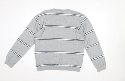 Mens UK Size L Giordano Grey Pullover Jumper