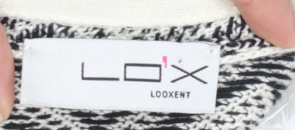Womens UK Size 12 Looxent Black Cardigan Jumper
