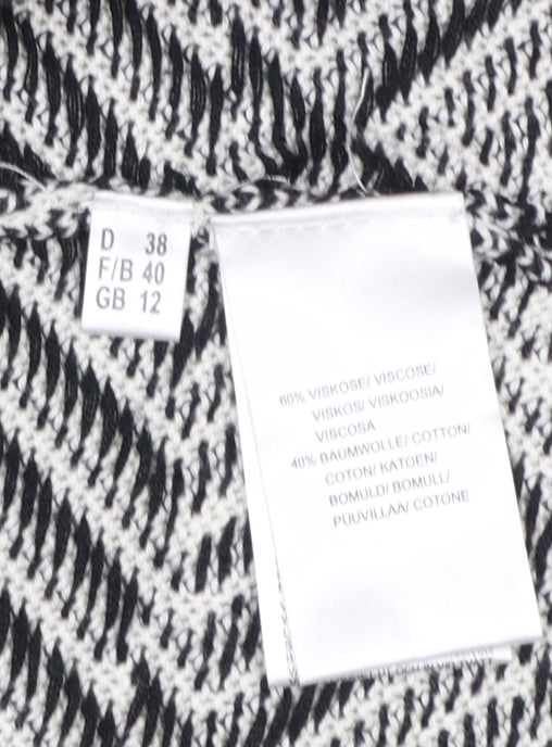 Womens UK Size 12 Looxent Black Cardigan Jumper