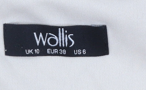 Womens UK Size 10 Wallis Beige Tunic Blouse
