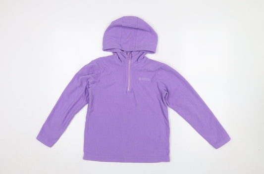 Girls UK Size 9-10 Years Mountain Warehouse Purple Pullover Hoodie