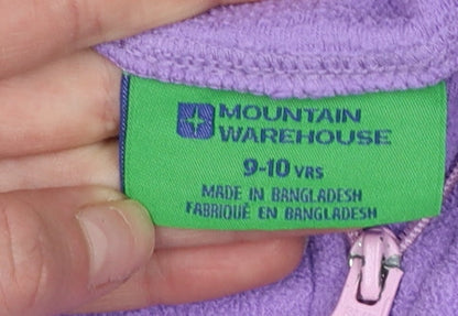 Girls UK Size 9-10 Years Mountain Warehouse Purple Pullover Hoodie