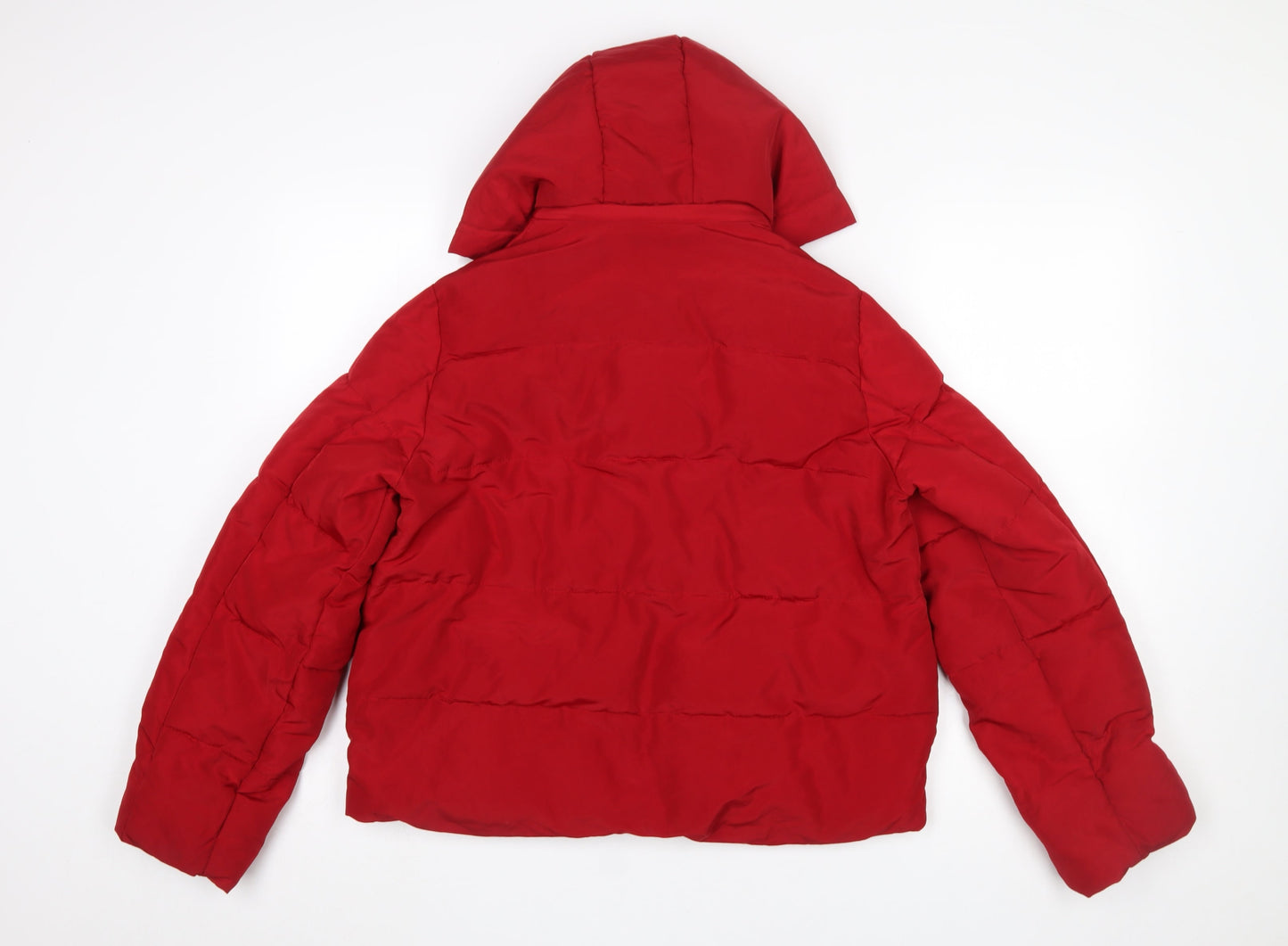 Womens UK Size M INGNI Red Puffer Jacket