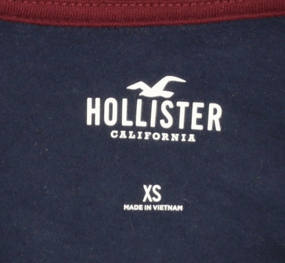 Womens UK Size XS Hollister Blue Pullover Sweatshirt