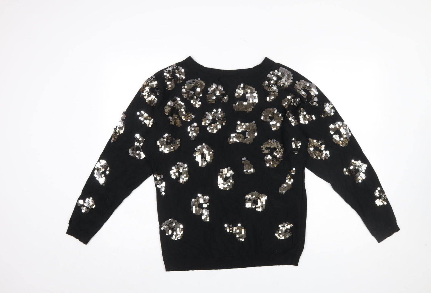 Womens UK Size 12 Roman Black Pullover Jumper