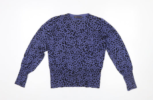 Womens UK Size 10 Marks and Spencer Blue Pullover Jumper