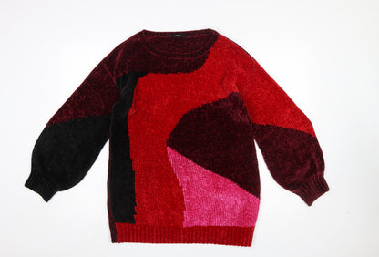 Womens UK Size S George Red Pullover Jumper