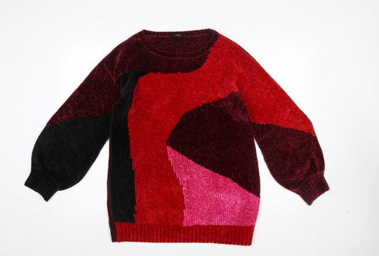 Womens UK Size S George Red Pullover Jumper