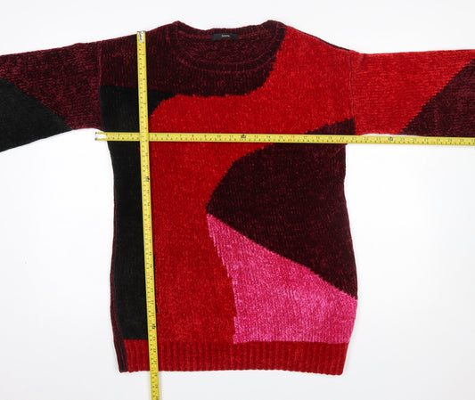 Womens UK Size S George Red Pullover Jumper