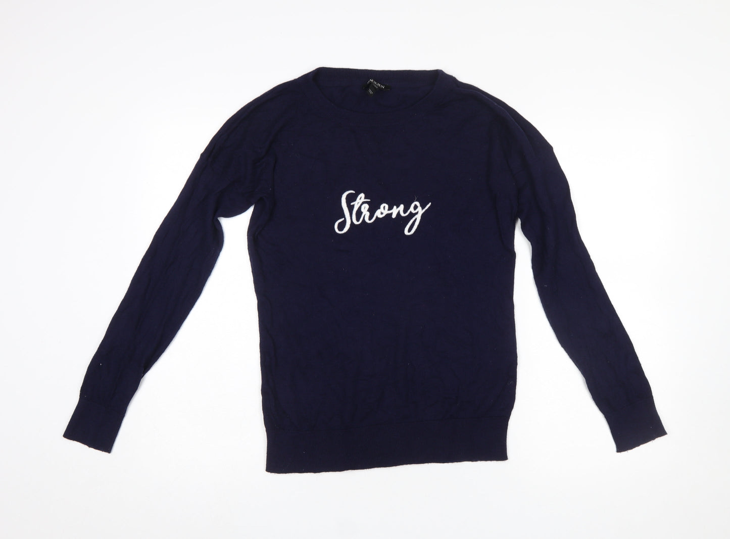 Womens UK Size 10 Baukjen Blue Pullover Jumper
