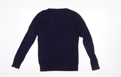 Womens UK Size 10 Baukjen Blue Pullover Jumper