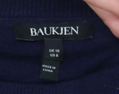Womens UK Size 10 Baukjen Blue Pullover Jumper