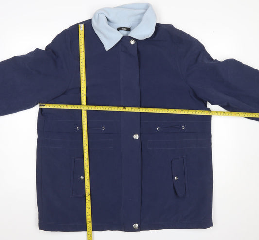 Mens UK Size 16 Plus Marks and Spencer Blue Parka Coat